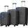 Set X3 Valijas De Viaje Rígidas 4 ruedas 20, 24 y 28 Negro1