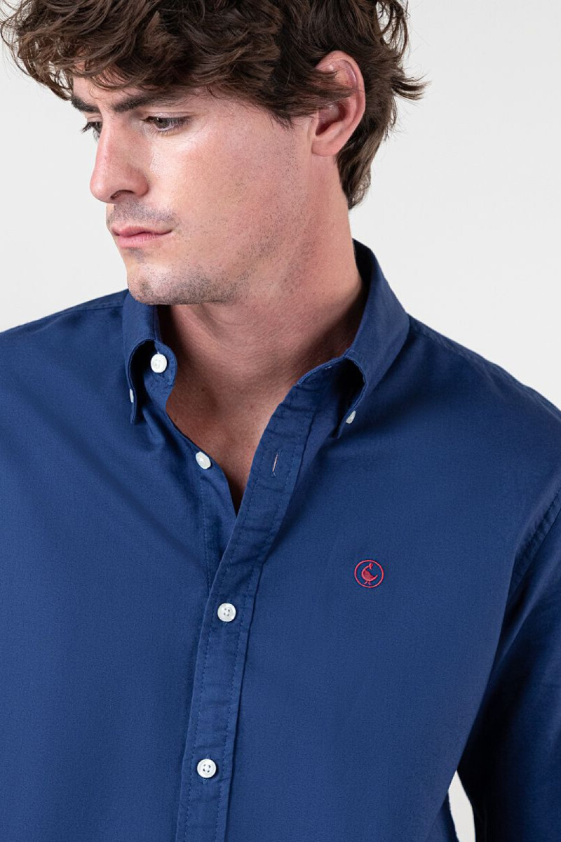 Camisa Garment Dyed Marino