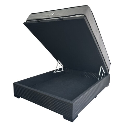Sommier MEGA DENSIDAD Box Baúl – Reversible con Refuerzo Grauniert® 2 Plazas 138 cm