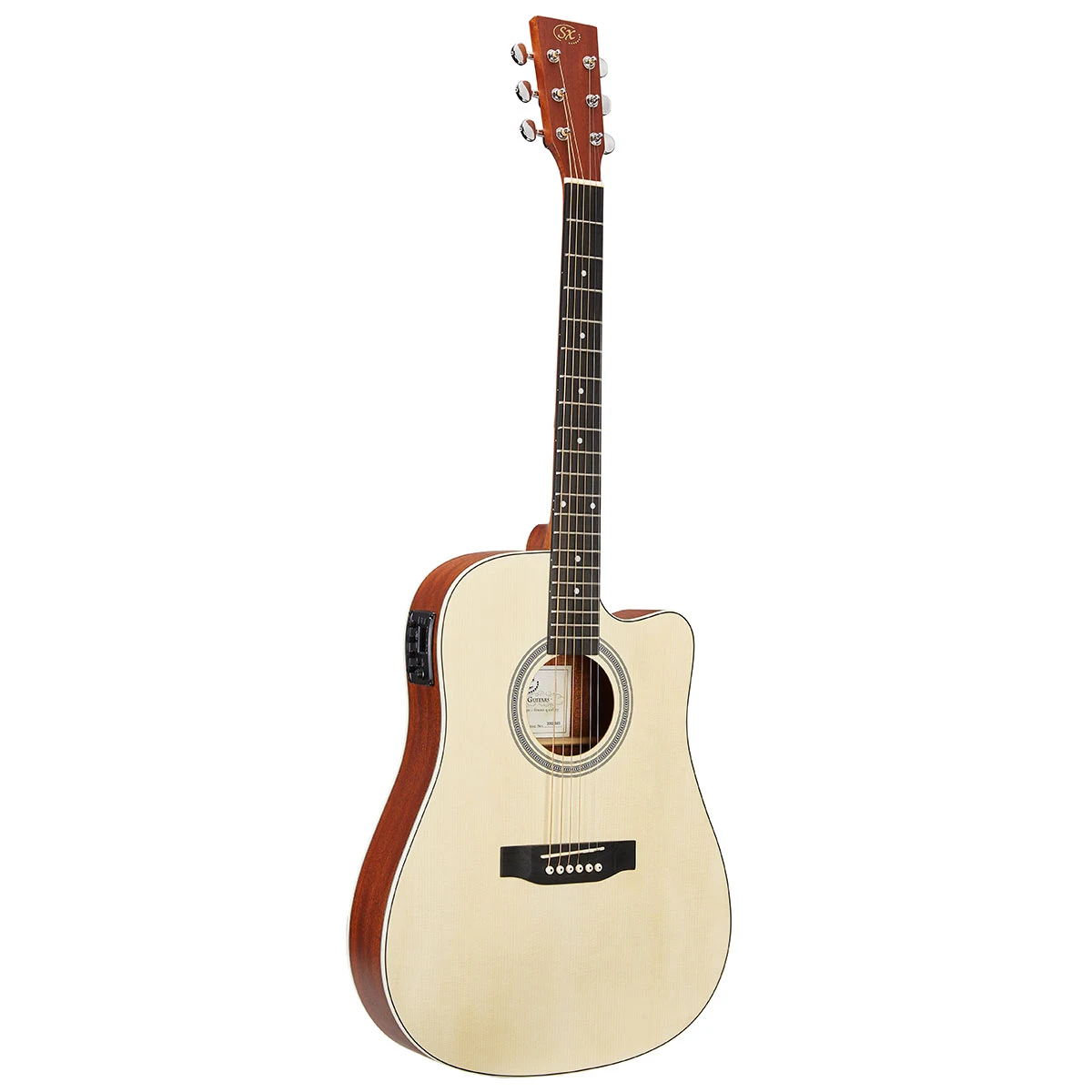 Guitarra Electro Acústica Sx Sd304tce Thin Body Natural 