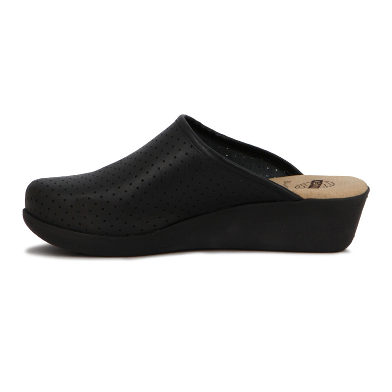 Zuecos Mujer Confort Blanditos Negro
