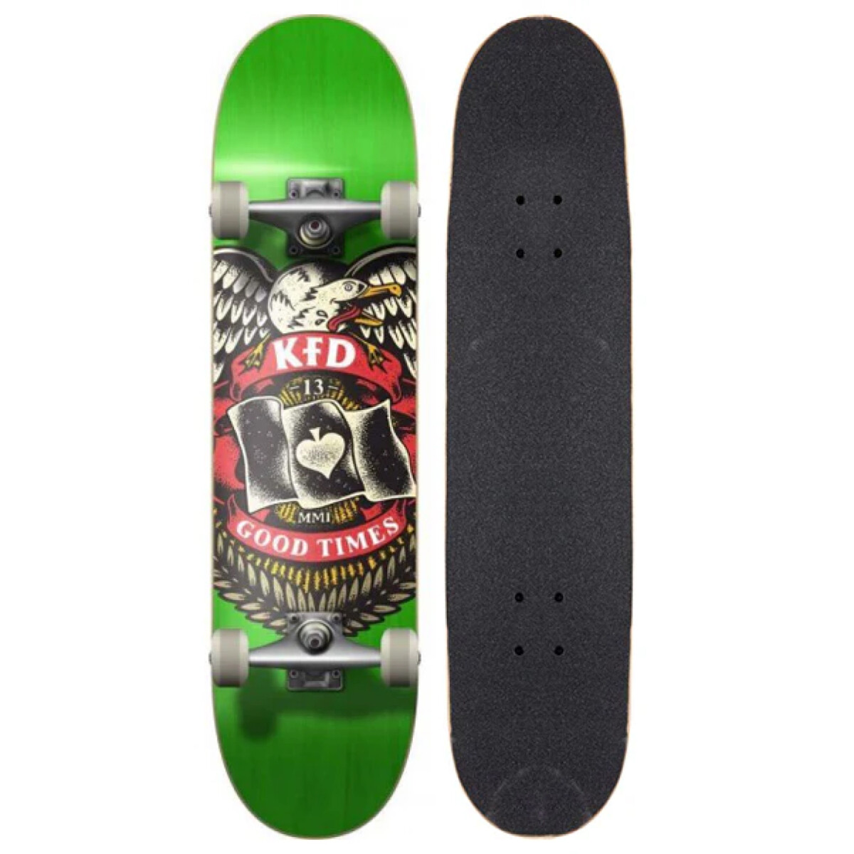 Skate armado KFD YOUNG GUNZ BADGE GREEN 8.0" 