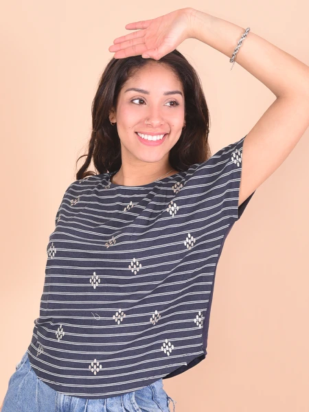 REMERA TINI AZUL OSCURO