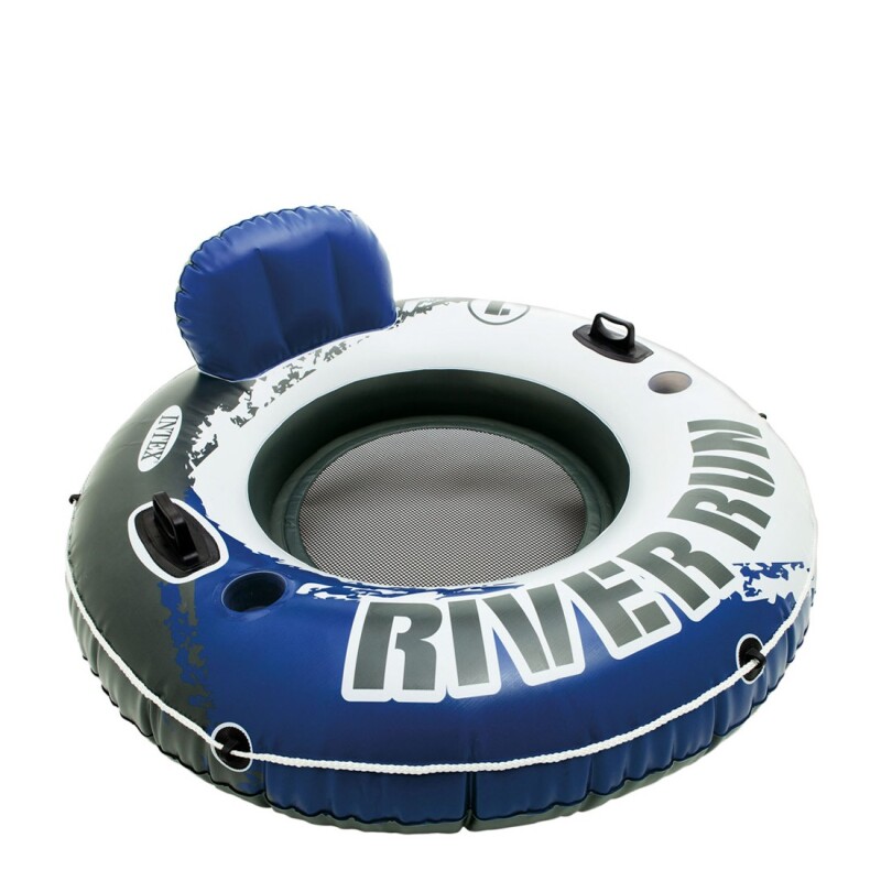 INTEX GOMON INFLABLE C/RESPALDO + POSAVASOS 135 CM DE DIAMETRO RIVER RUN I Intex Gomon Inflable C/respaldo + Posavasos 135 Cm De Diametro River Run I
