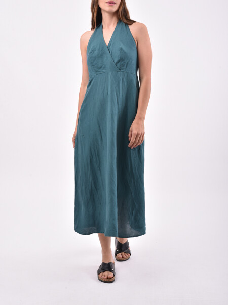 VESTIDO PAME PETROLEO