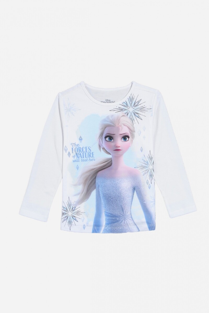 Remera Frozen niña BLANCO