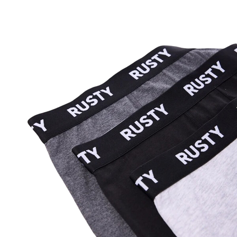 Boxer Rusty Tory 3 Pack - Gris Boxer Rusty Tory 3 Pack - Gris