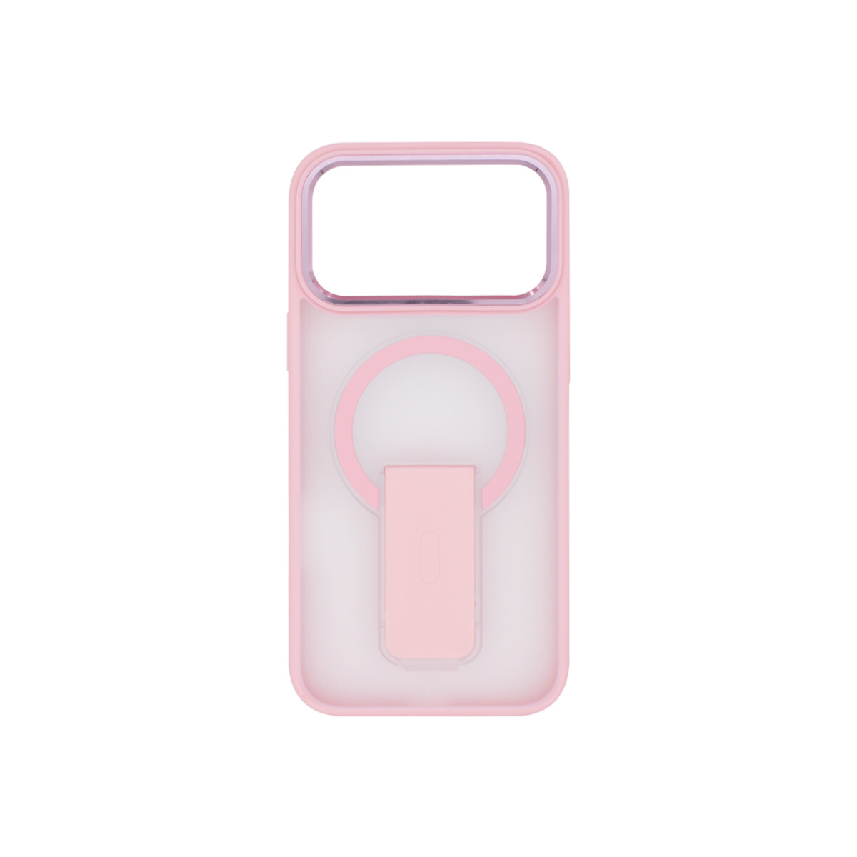 Protector para iPhone 17 Pro Magsafe y soporte color rosa 
