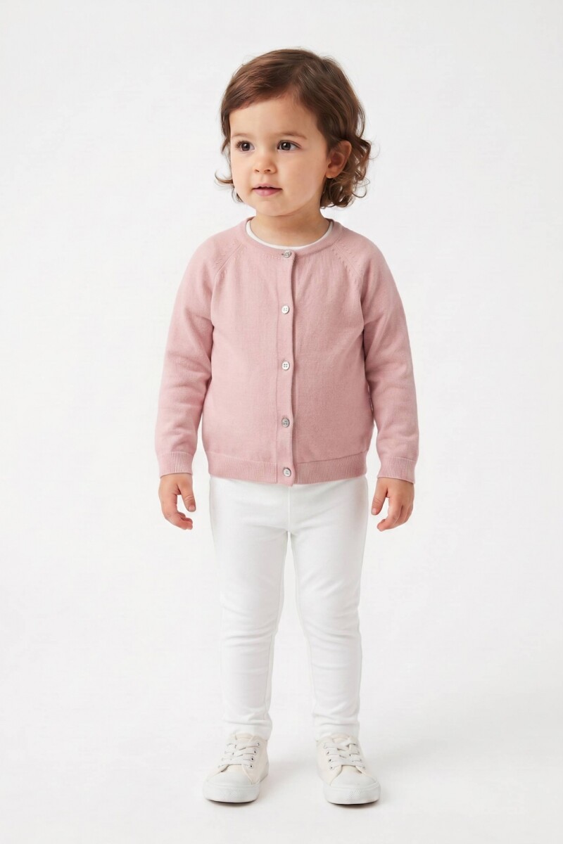 Cardigan tejido liso ROSA