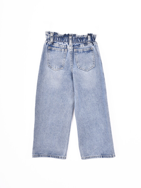 JEAN PAPERBAG MINI AZUL CLARO