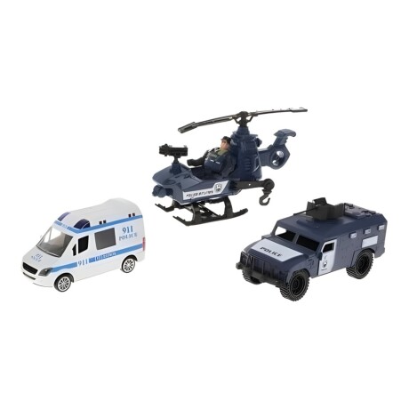 Set de Juego Policías al rescate con luces y sonidos Azul
