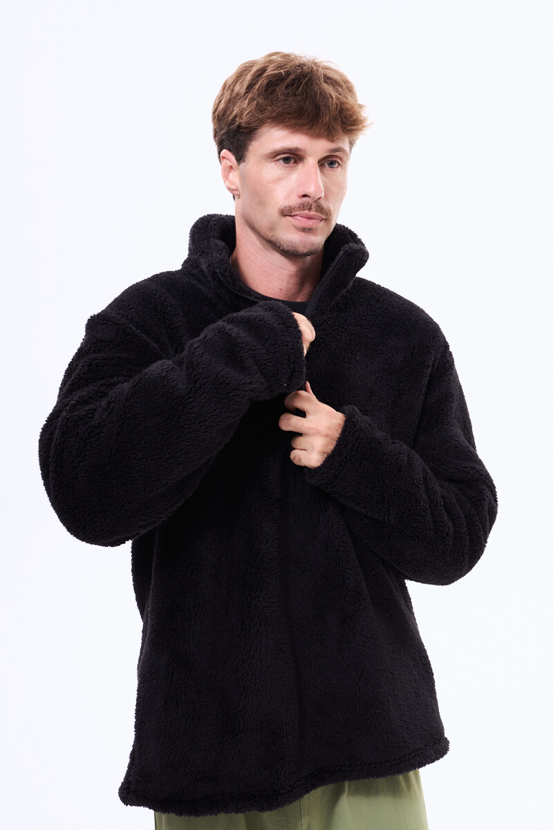 Buzo de Sherpa Elda Negro
