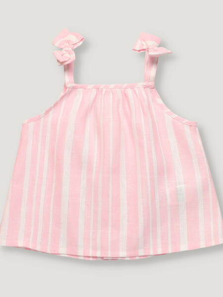 Blusa de lino rosa Blusa de lino rosa