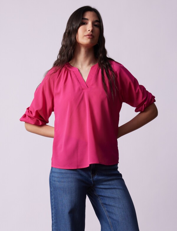 Blusa Gasa FUCSIA