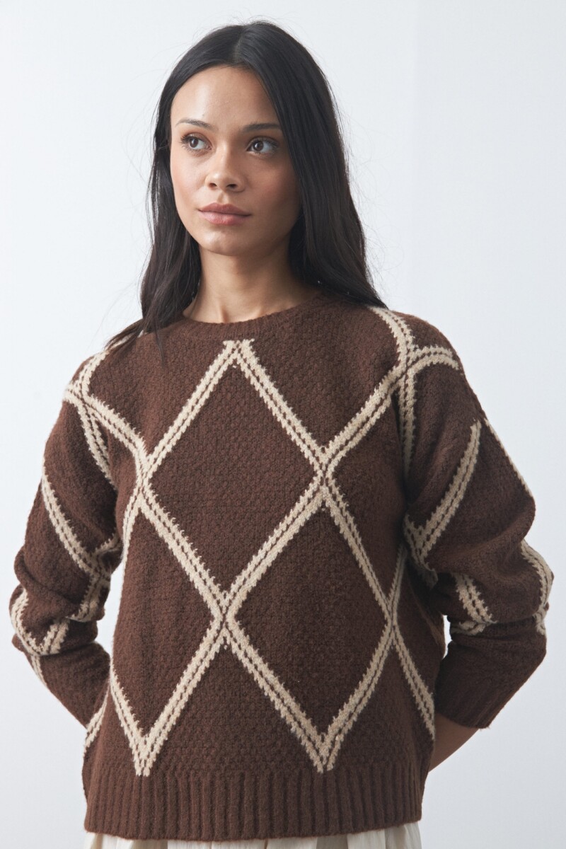 SWEATER LITAS Marrón oscuro