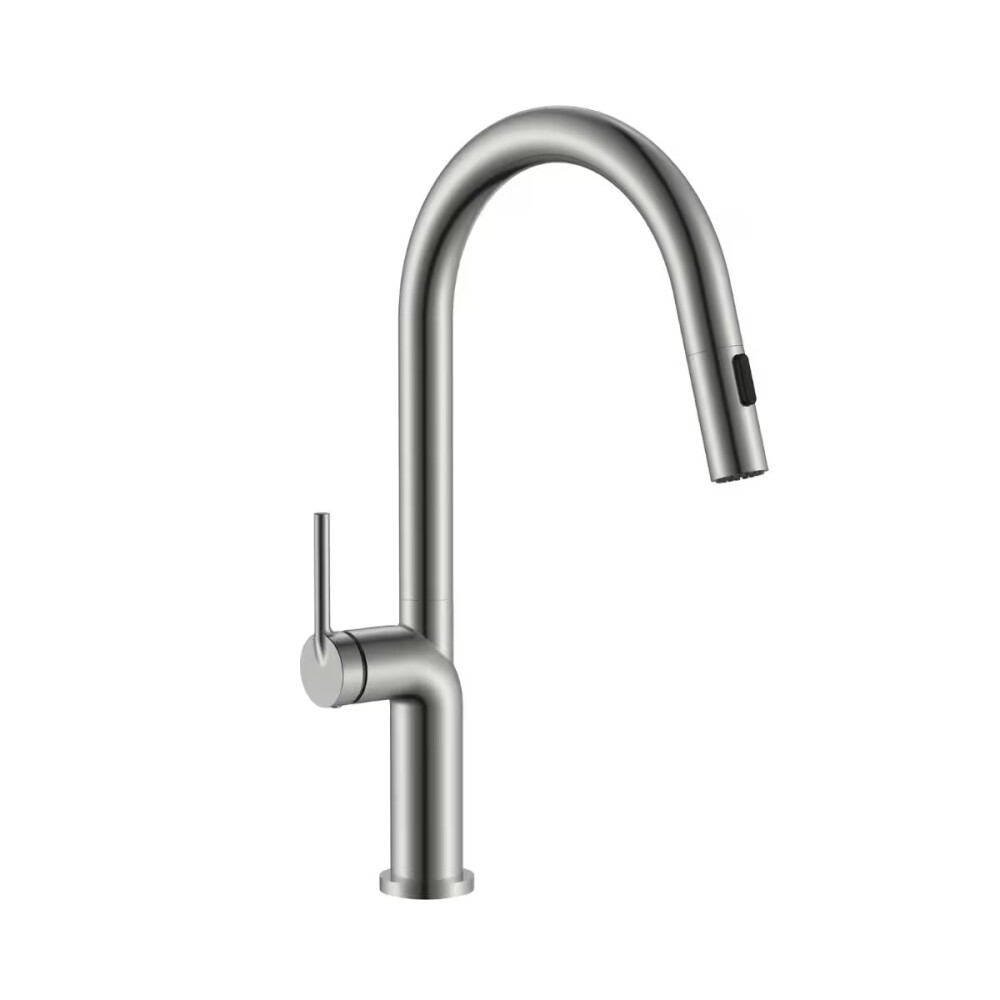 Grifería de Cocina Monocomando de mesada Eon Curvo Extensible Satinado Grifería De Cocina Monocomando De Mesada Eon Curvo Extensible Satinado