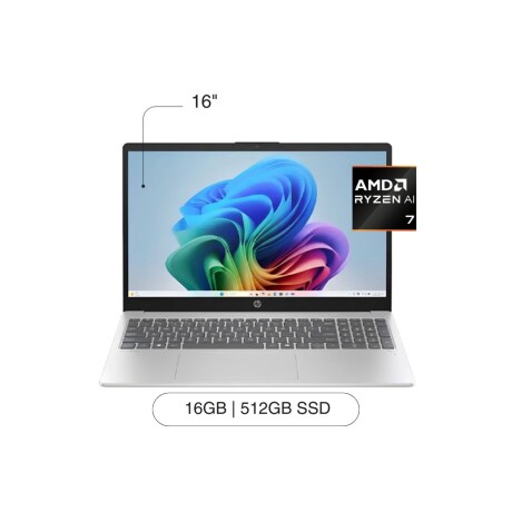 Notebook HP Omnibook 5 16-AG1070WM 16' 2K 512GB / 16GB Ryzen 7 AI 350 Notebook HP Omnibook 5 16-AG1070WM 16' 2K 512GB / 16GB Ryzen 7 AI 350