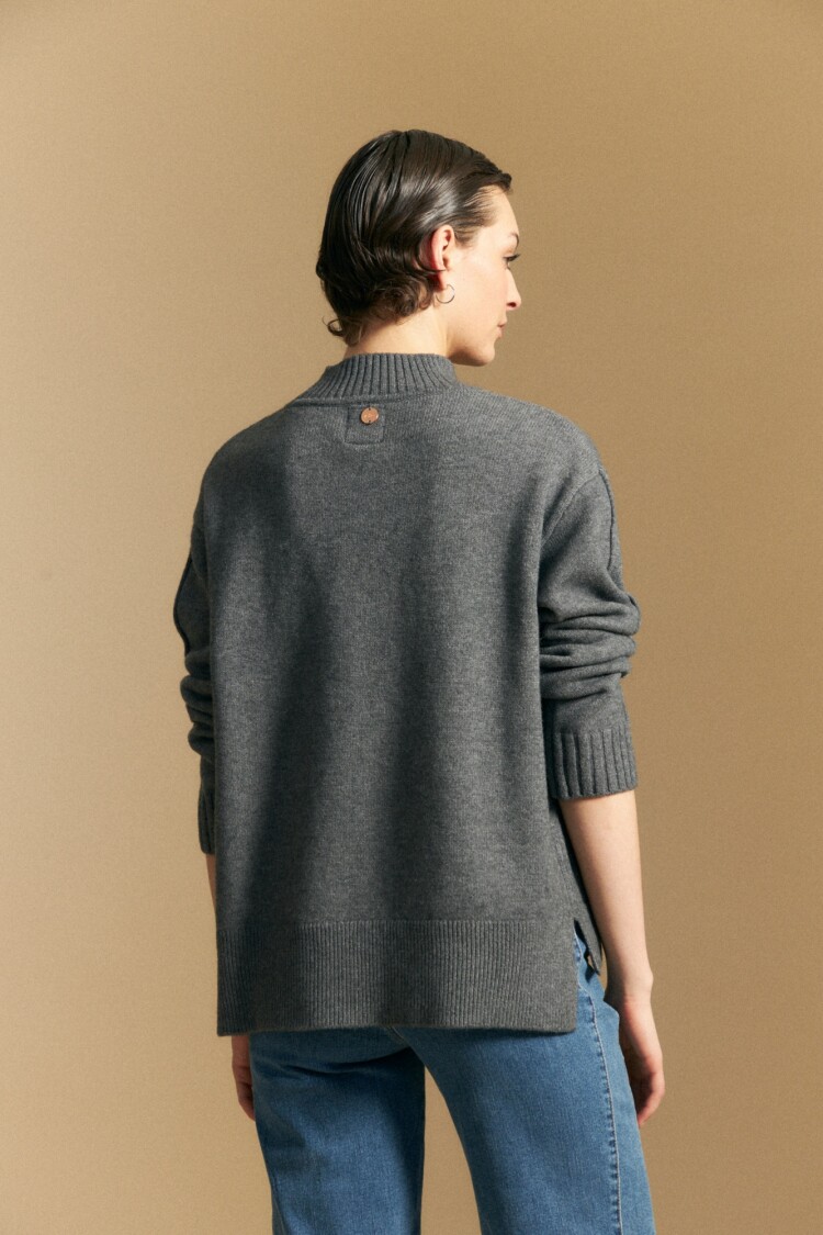 POLERA ALDAMA Gris Oscuro