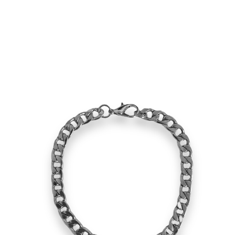 Pulsera acero chato grueso Pulsera acero chato grueso