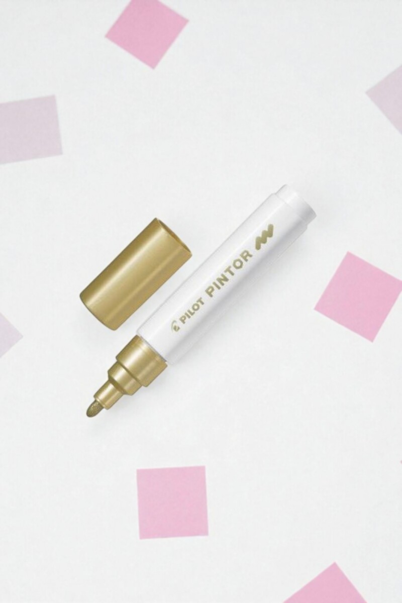 Marcador pilot mm punta 1.4 mm. Oro 