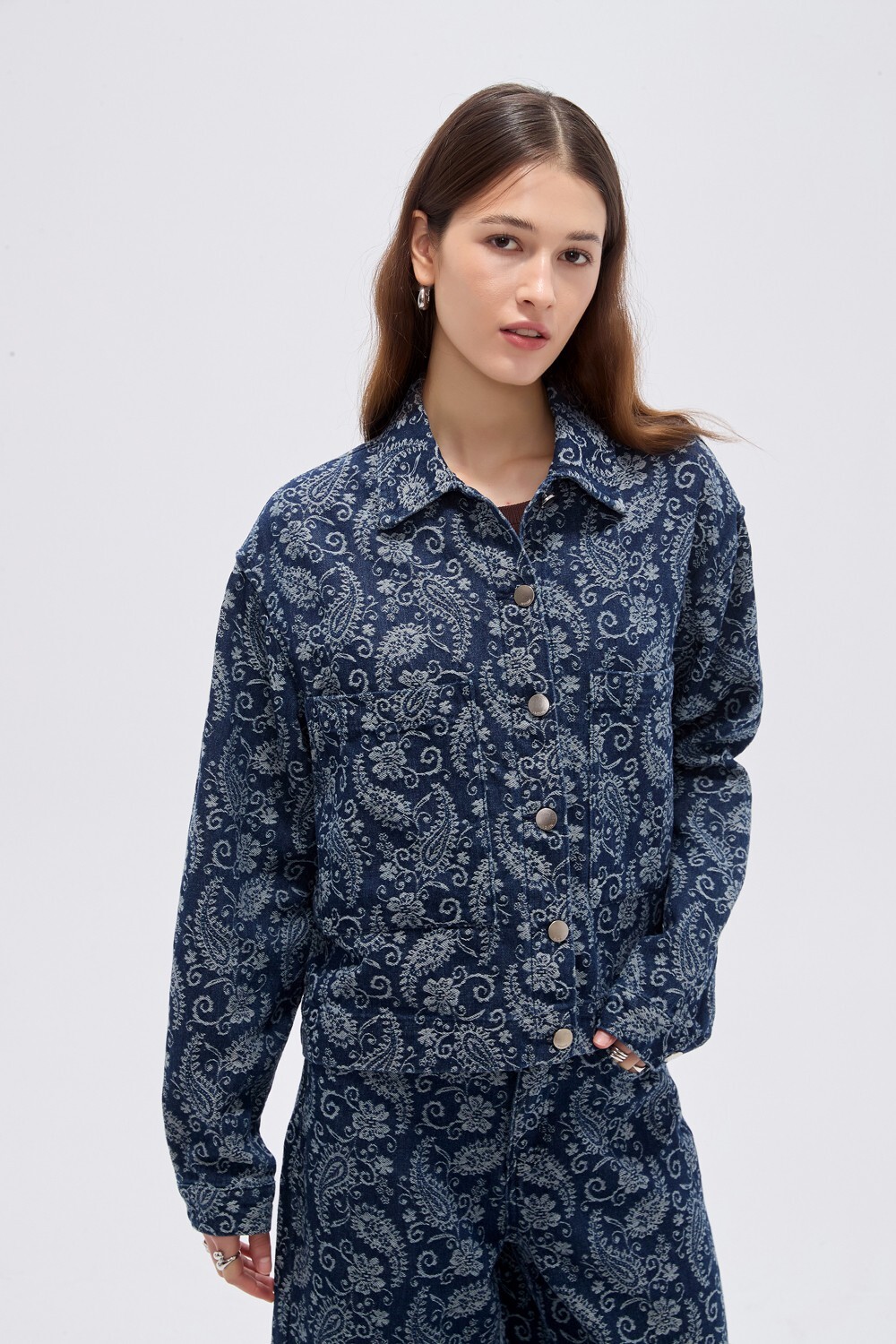 Campera Almendra Estampado 1
