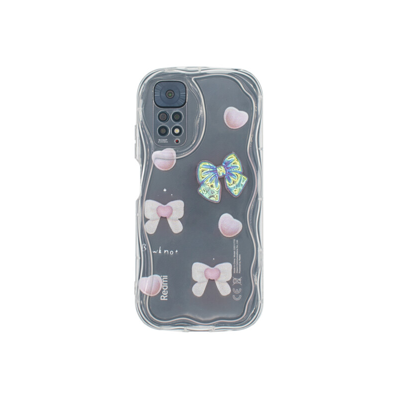 Protector Xiaomi Redmi Note 11/11S diseño moñas y corazones Protector Xiaomi Redmi Note 11/11s Diseño Moñas Y Corazones