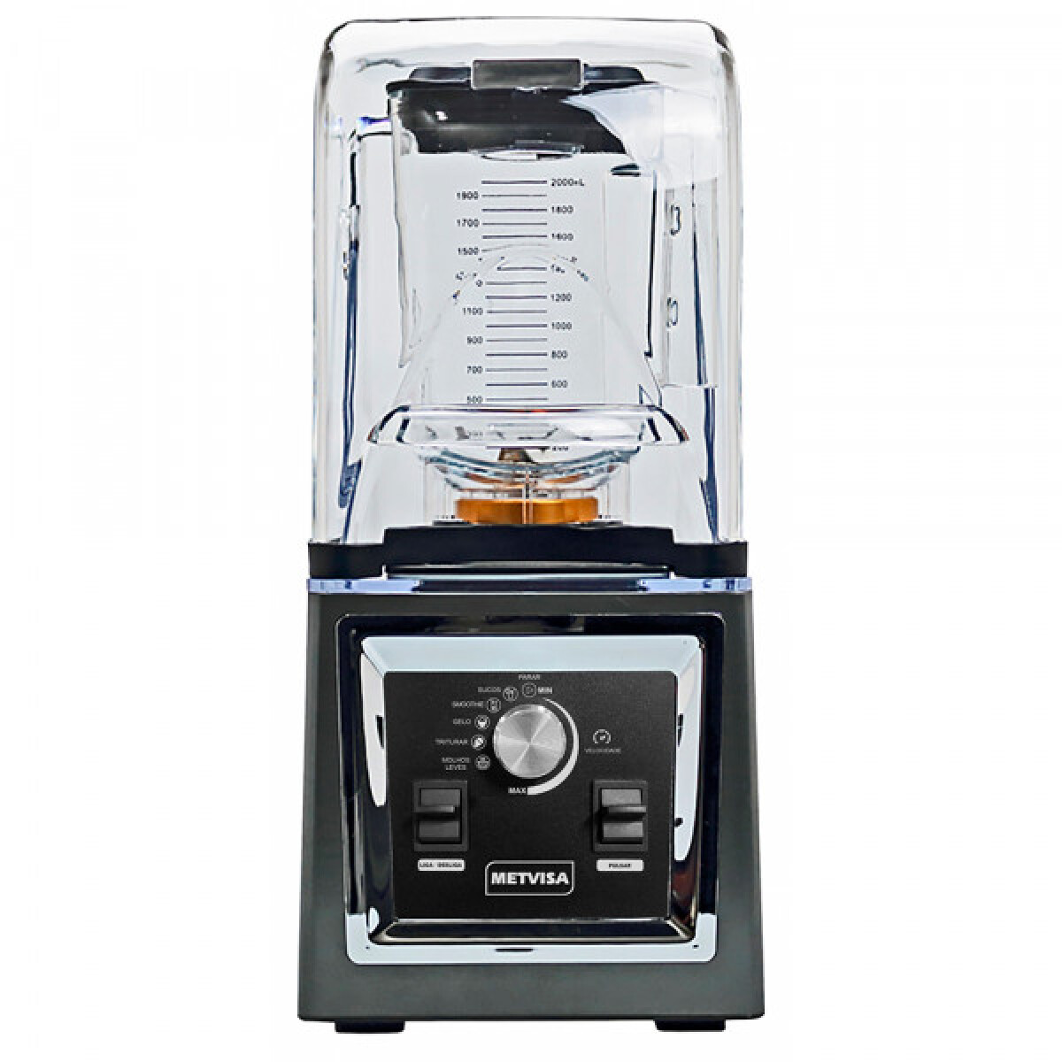 Licuadora Ind. con tapa insonora 2 Lts. Metvisa 