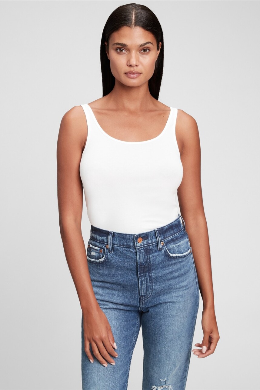 Musculosa Básica Mujer White000