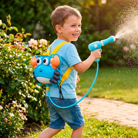 Pistola Juguete De Agua Con Mochila Infantil Verano Cangrejo