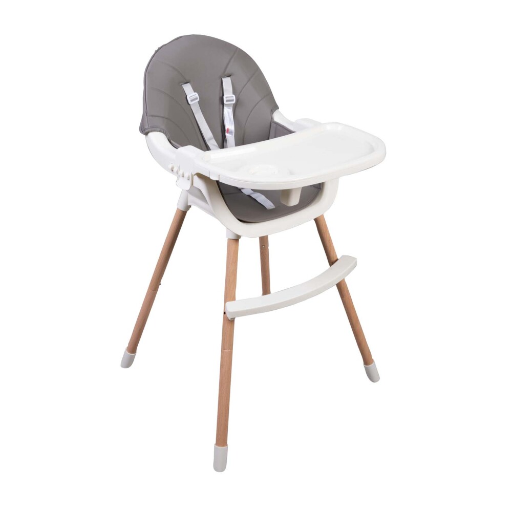 SILLA PARA COMER KIDS PLASTICO GRIS B811