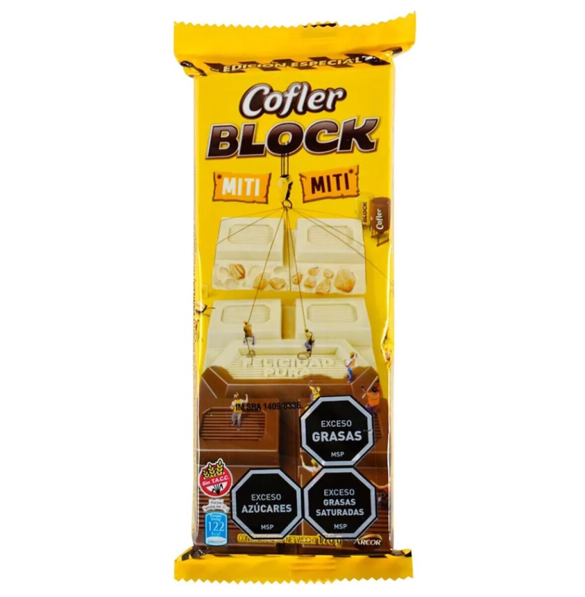 Tableta de chocolate Cofler Block miti miti 170g 