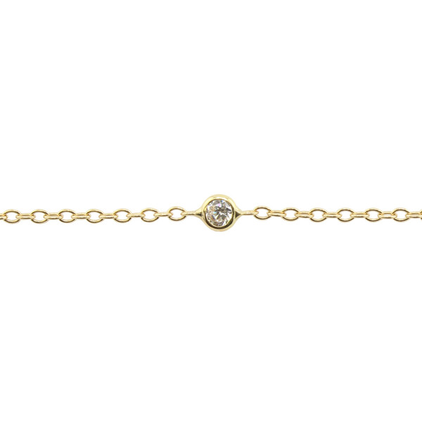 Pulsera Lu de oro amarillo 18k con crconias Pulsera Lu de oro amarillo 18k con crconias