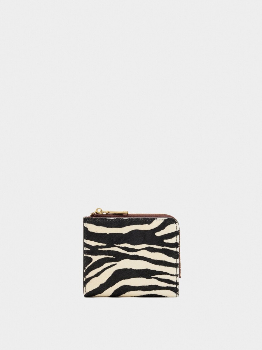Cartera De Piel Contraste S - multicolor 