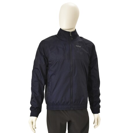 Campera Abrigo Impermeable Forro Polar Hombre Reebok Fleece Azul Marino