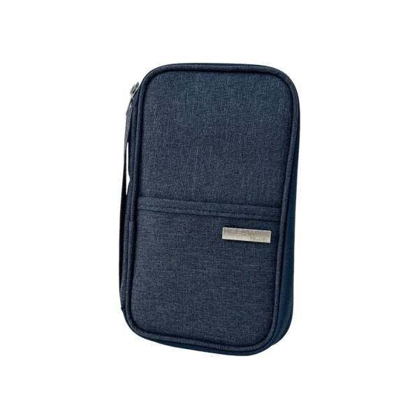 Portapasaporte Viaje Azul