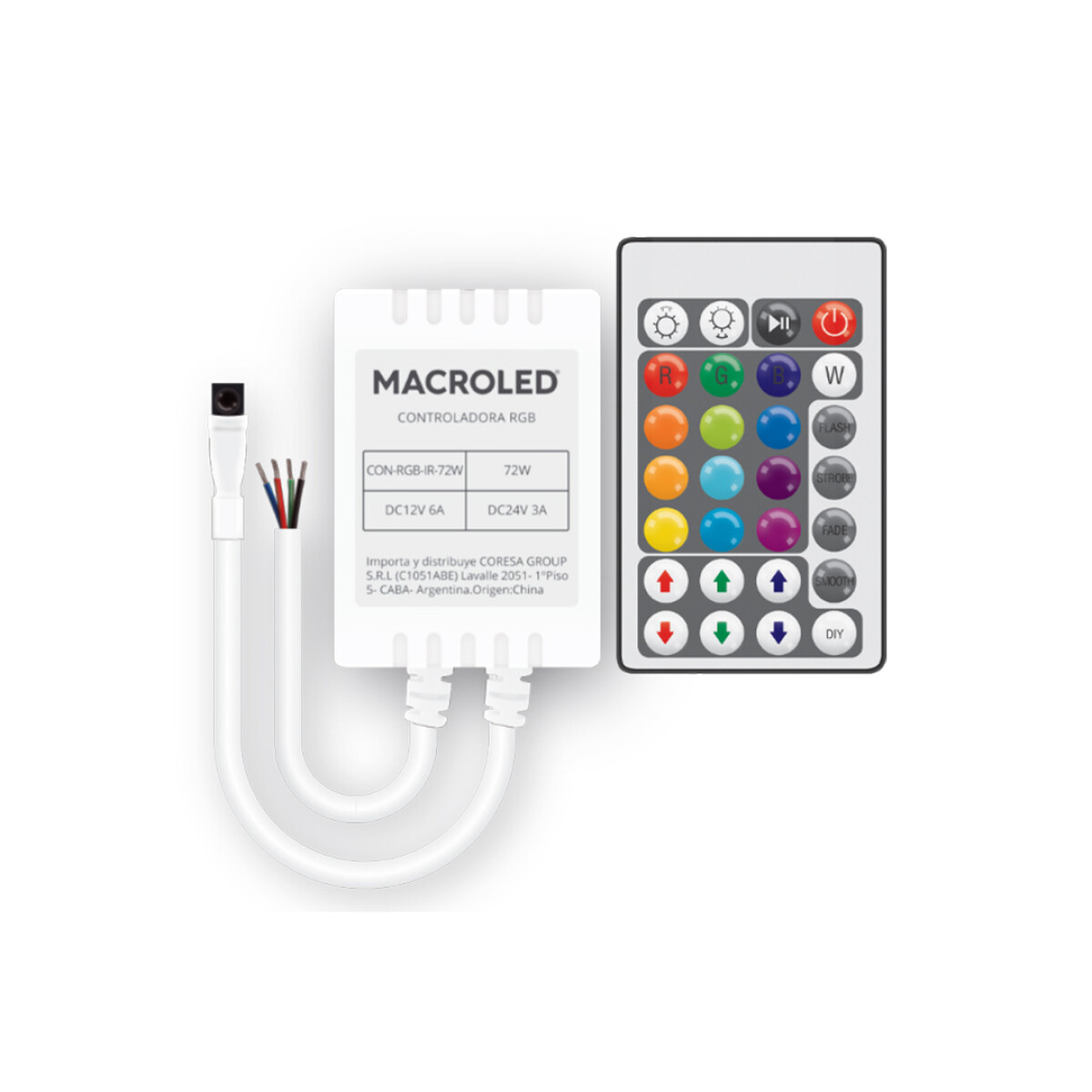 Controlador SMART para cinta LED RGB 72W Macroled 