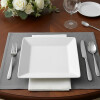 Plato llano cuadrado blanco 20x20 cm OXFORD Plato llano cuadrado blanco 20x20 cm OXFORD
