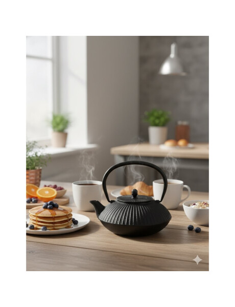 TETERA DE HIERRO FUNDIDO 800ML NEGRO TETERA DE HIERRO FUNDIDO 800ML NEGRO