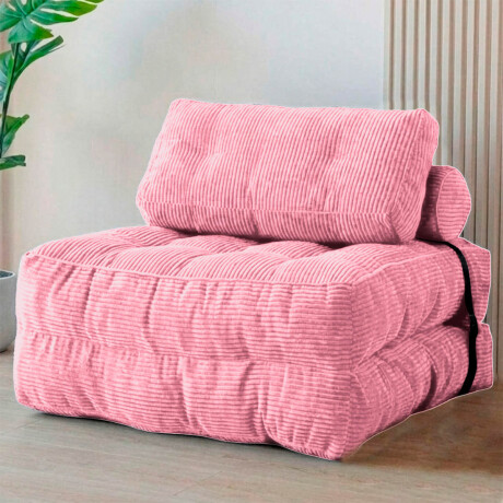Sofá Sillón Cama Plegable Cloudnest + Almohada Living Rosa