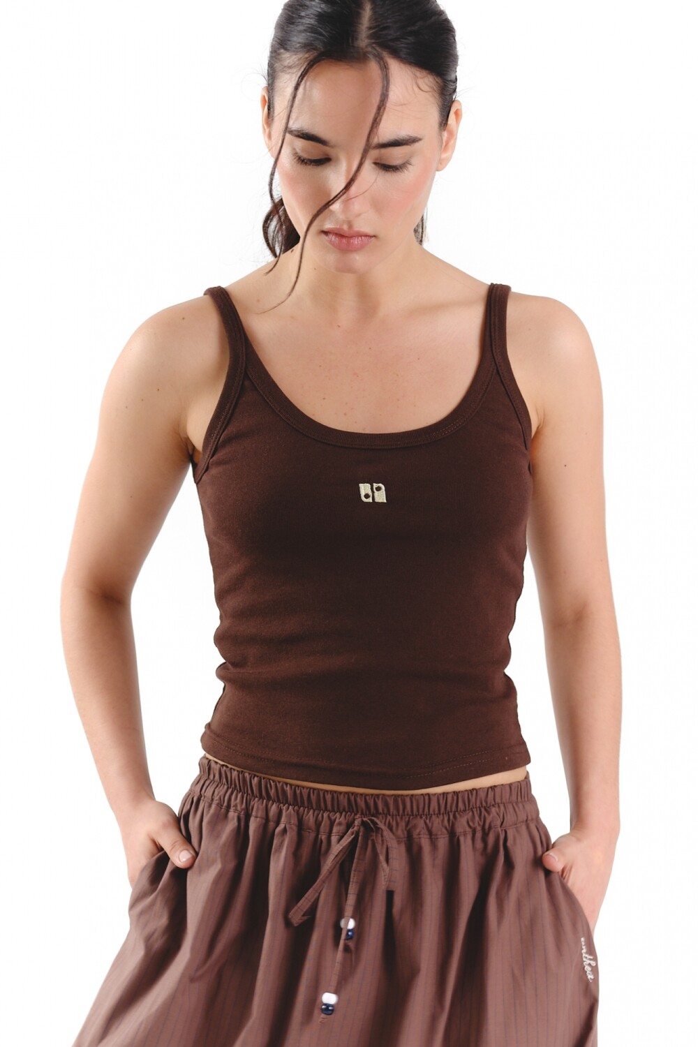 Musculosa Lima Chocolate