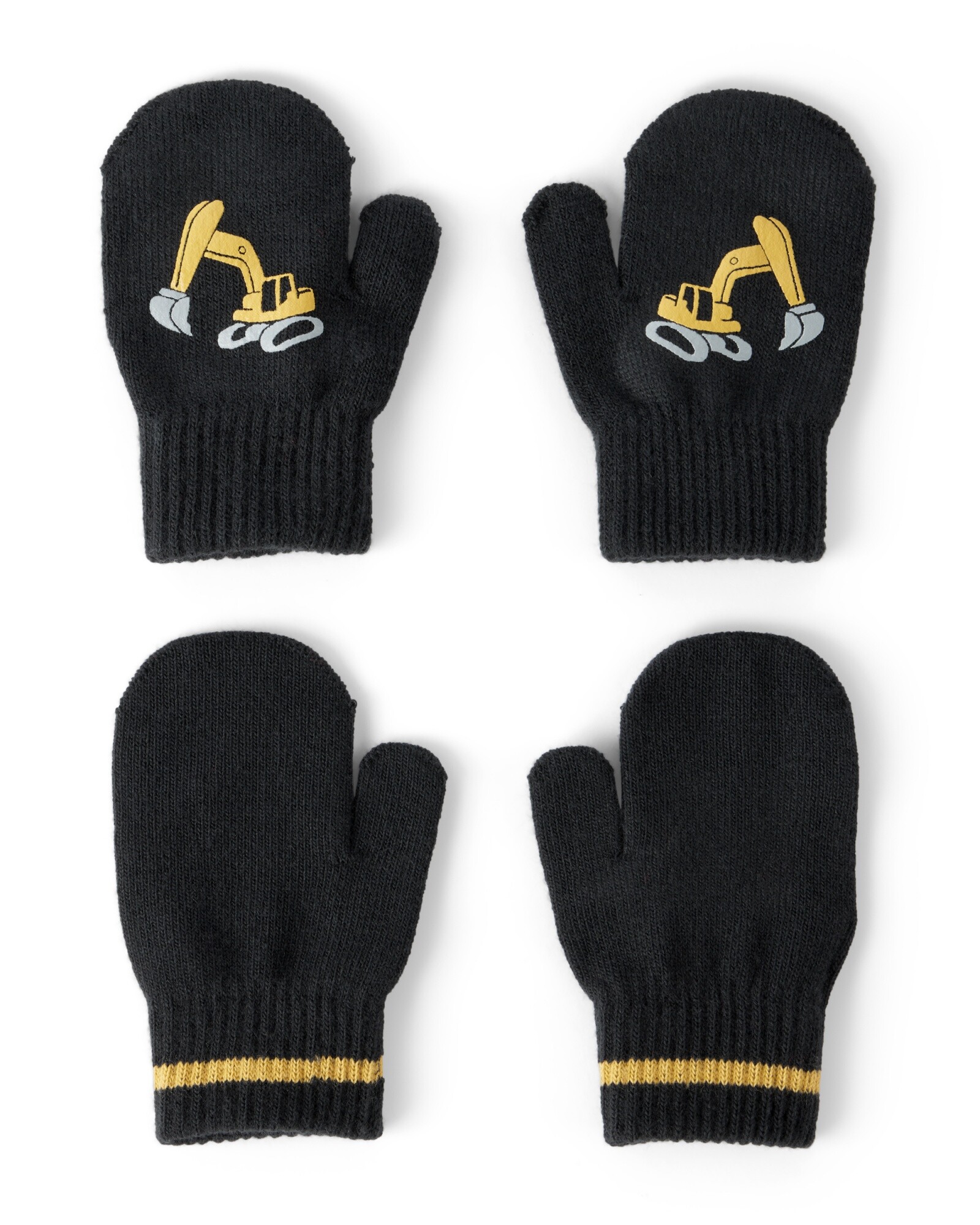 Pack dos pares de guantes mitones, diseño construcción Sin color