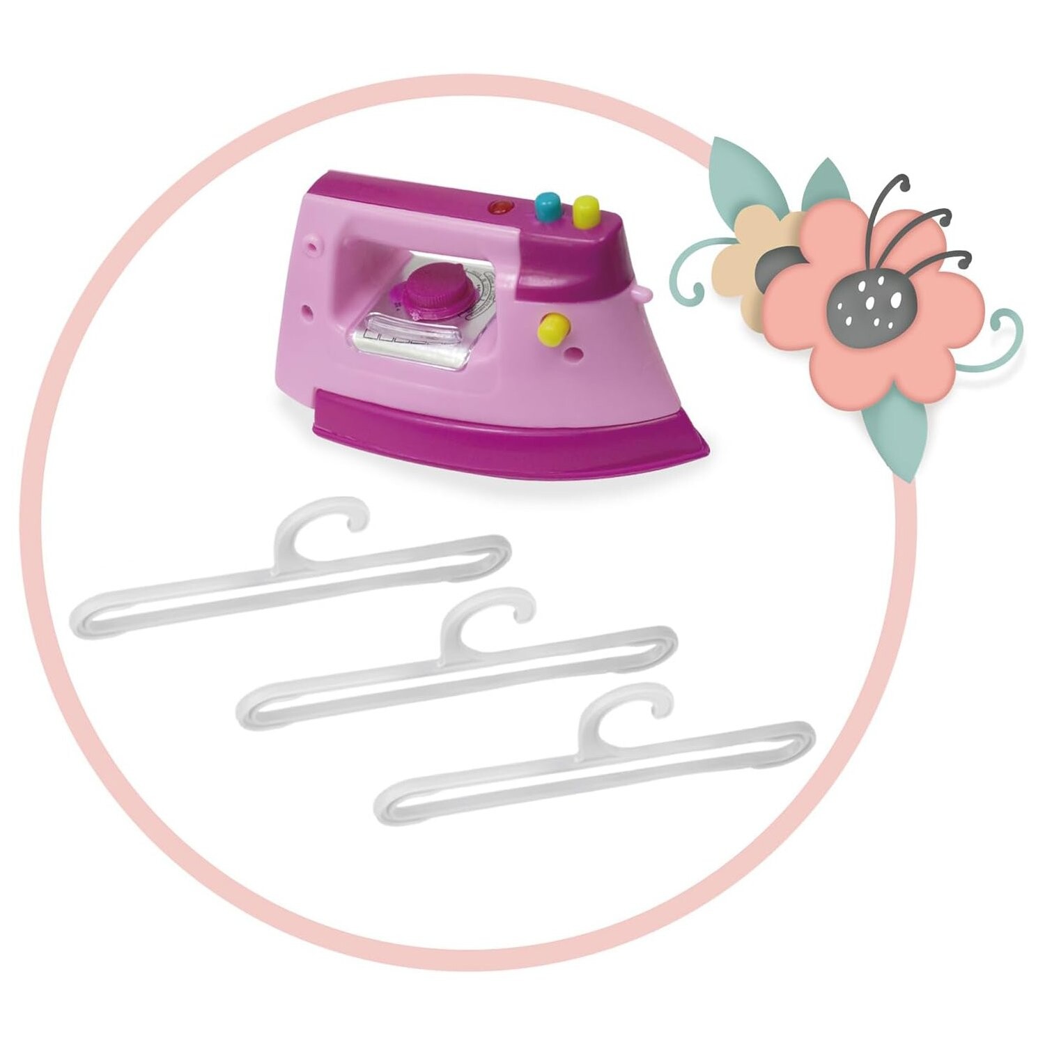 Dockskåp - DE CUEVAS TOYS - Fällbar - För Dockor Upp Till 42 Cm Broderade Detaljer 5a7b394149fb5dba