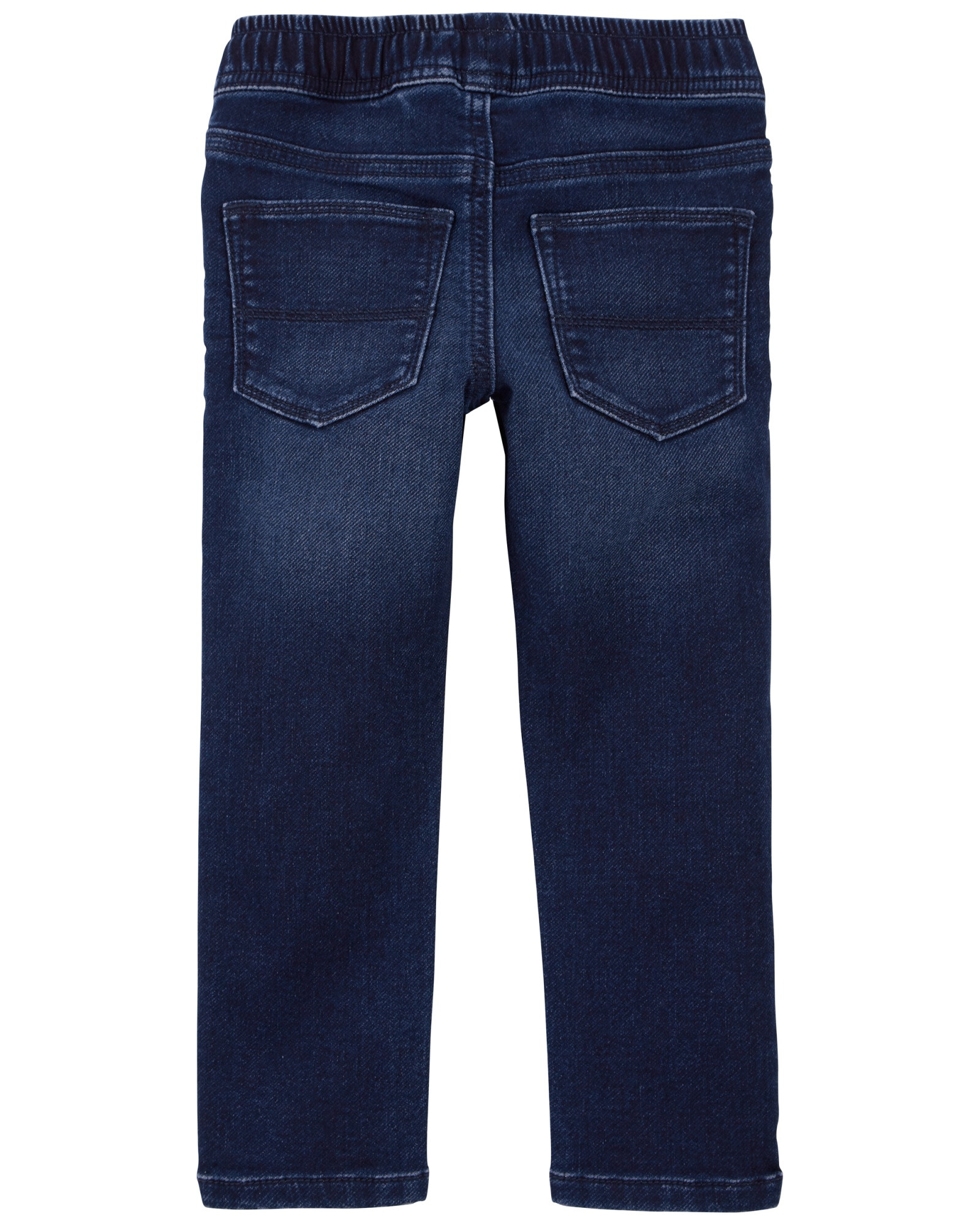 Pantalón jean, estilo deportivo, azul oscuro. Talles 2-5T Sin color
