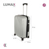 Valija Carry-on de mano Rígidas Con Organizadores Plateado