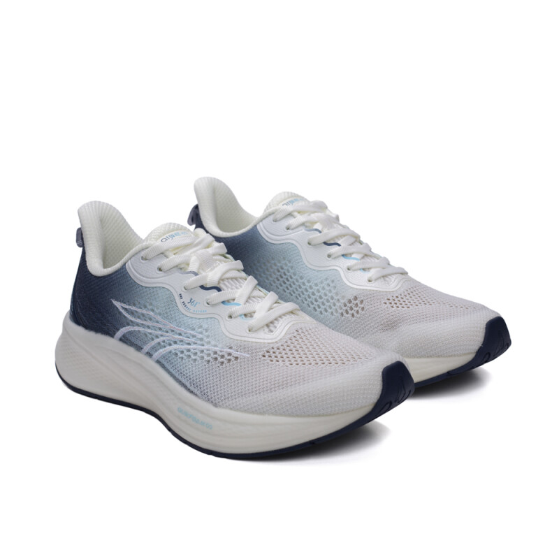 Zapatillas Running Quickfoam Infinity 4.0 Hombre Egret/dk.blue