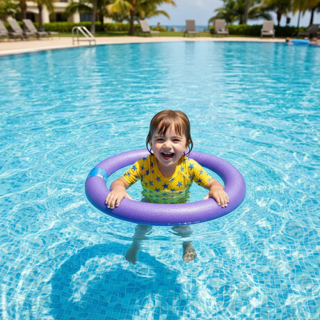 Flotador Circular Mor Flota Piscina Entretenimiento Natación Lila