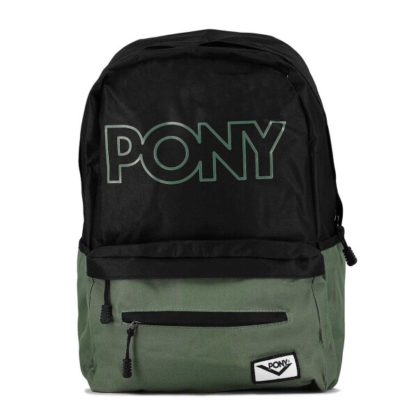 Pony Mochila Soho - Gris-negro Gris-negro