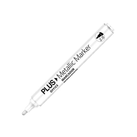 Marcador Plus Office Permanente Blanco 2.0 mm Marcador Plus Office Permanente Blanco 2.0 mm