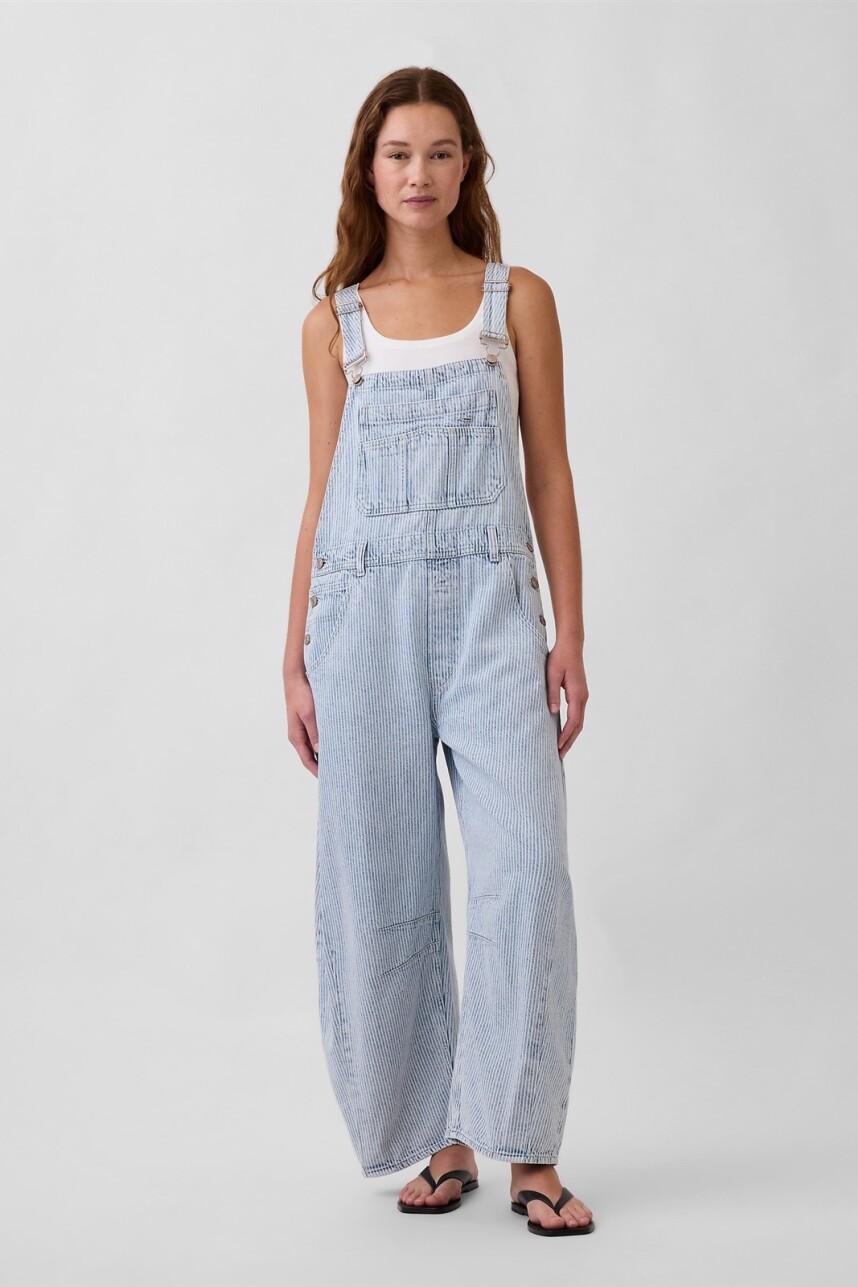 Enterito Horseshoe Mujer Blue Railroad Stripe