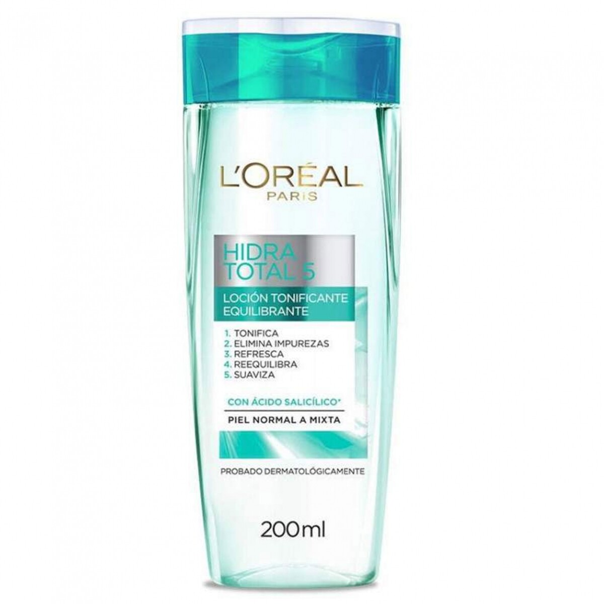 Loción Tonificante L'Oréal Hidra Total 5 Tónico Piel Normal a Mixta 200 Ml 
